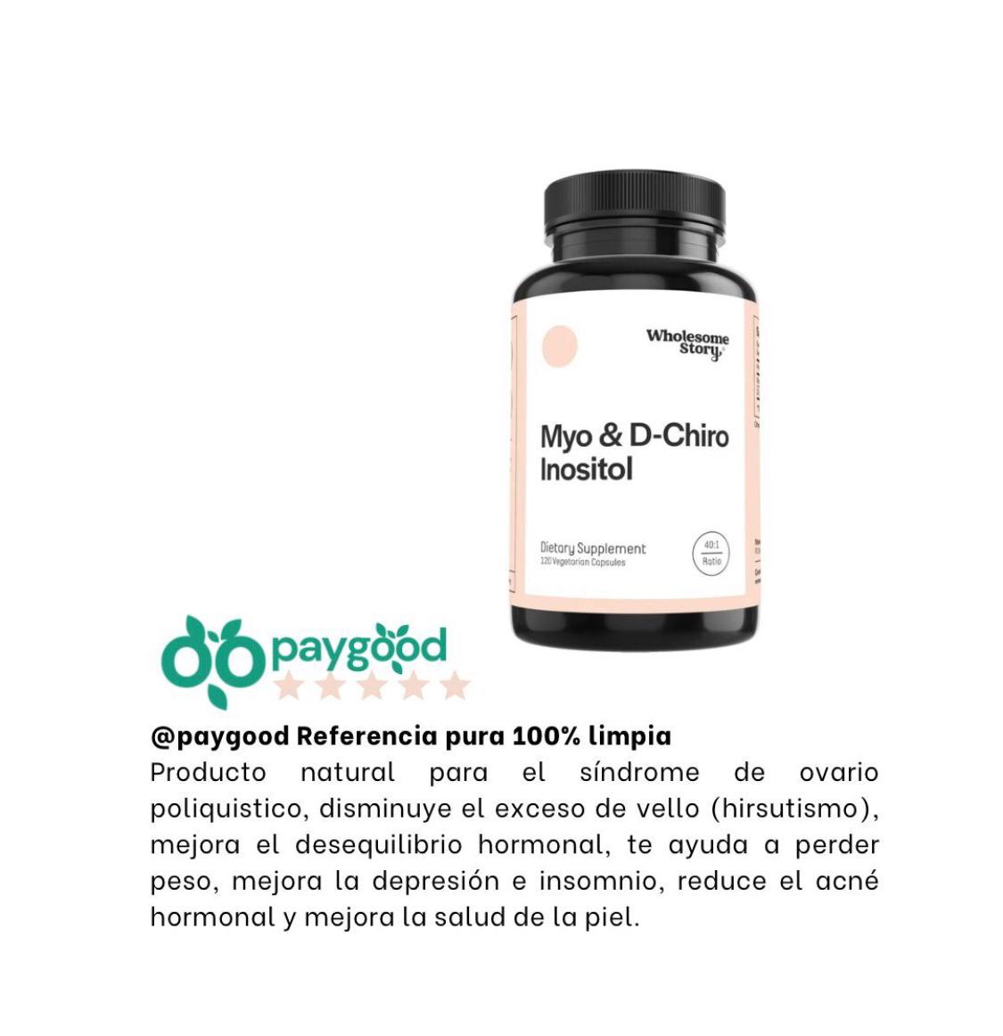 INOSITOL MYO-INOSITOL Y D-CHIRO INOSITOL