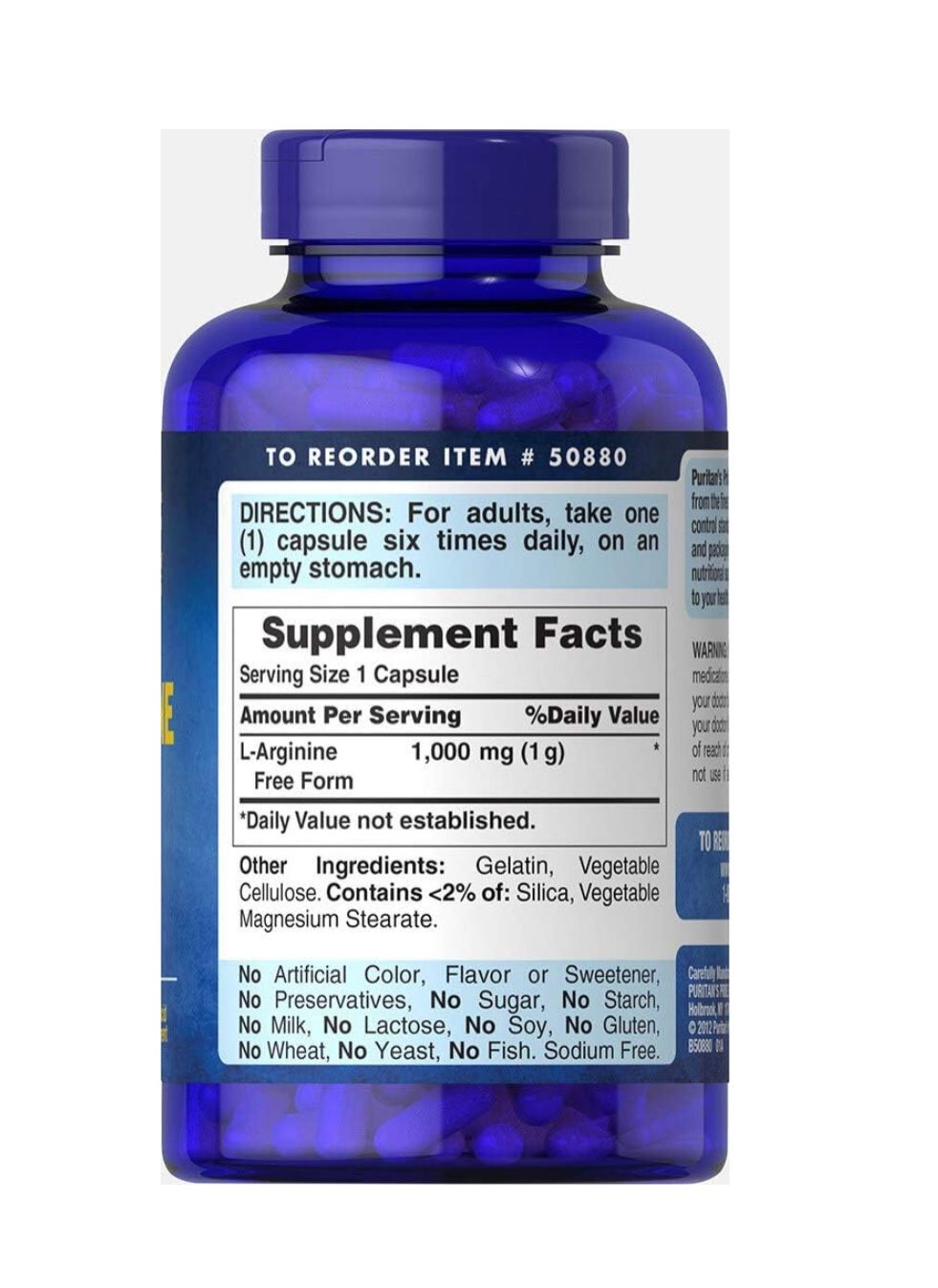 L-ARGININA 1000mg 100 capsulas