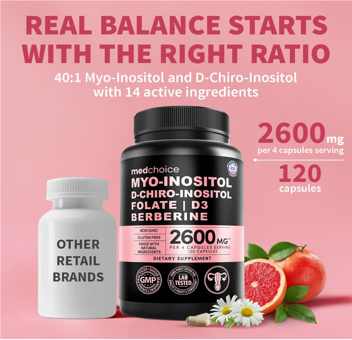 MYO-INOSITOL D-CHIRO-INOSITOL FOLATE | D3 BERBERINE
