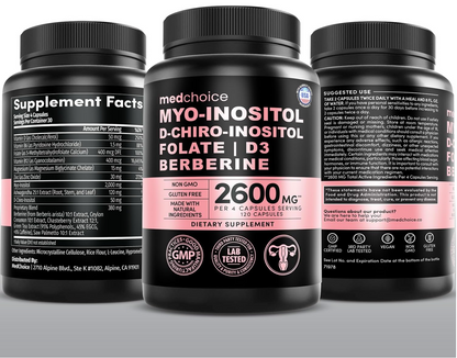 MYO-INOSITOL D-CHIRO-INOSITOL FOLATE | D3 BERBERINE