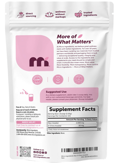 Myo & D-Chiro Inositol 40:1 Natural Ratio Blend-MICRO INGREDIENTS