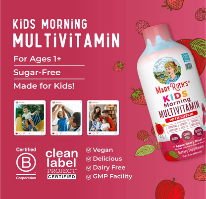 MARY RUTH'S KIDS Multivitamínico matutino con luteína