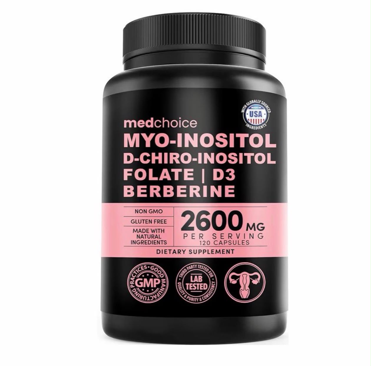 MYO-INOSITOL D-CHIRO-INOSITOL FOLATE | D3 BERBERINE